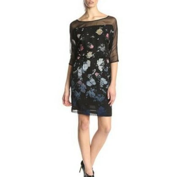 NWT FRENCH CONNECTION NIGHTFALL SLASH DRESS - Picture 1 of 8